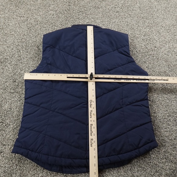 Aeropostale Vest Womens XL Blue Sleeveless Full Zip Quilted Puffer Jacket Coat - Picture 4 of 9
